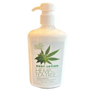 Natural Therapy HEMP+ TEA TREE BODY LOTION Refreshing Moisturizing 16.9 oz